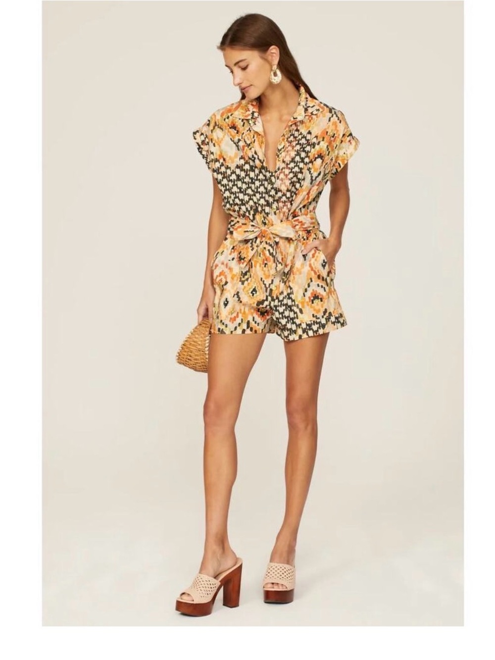 Chufy  Tie-Waist Romper